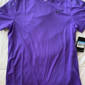 Purple dri fit Nike top